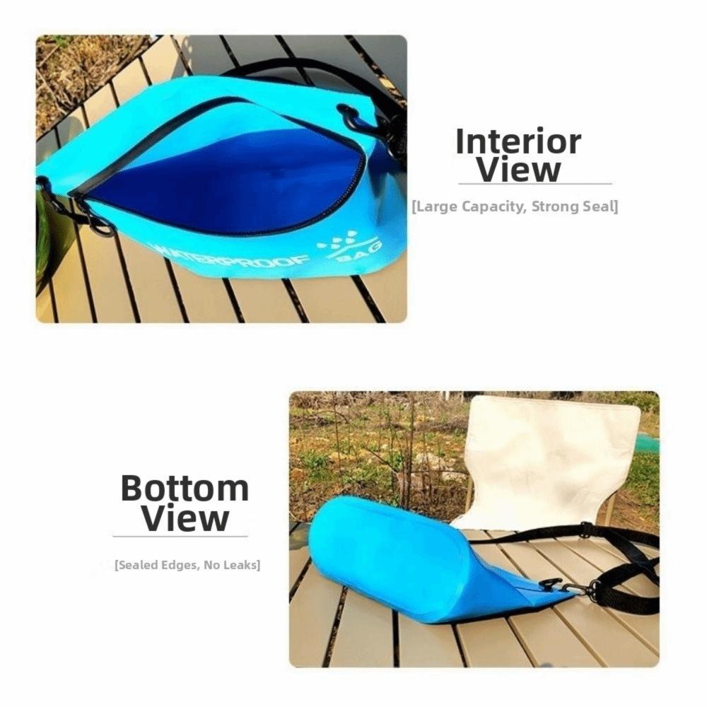 Splash Water Resistant Travel Waterproof Zipper Handbag Zipper Closure Waterproof Dry Bag Swimming
