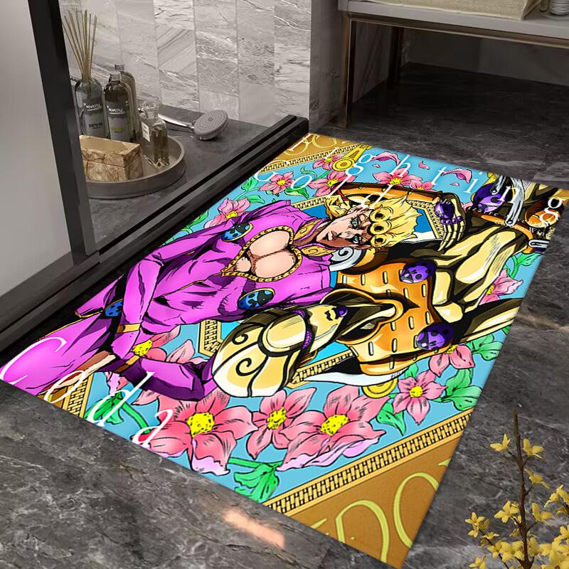 JoJo's Bizarre Adventure: Battle Tendency carpet Suitable for all seasons floor mats Doormat Fashion Dormitory decoration