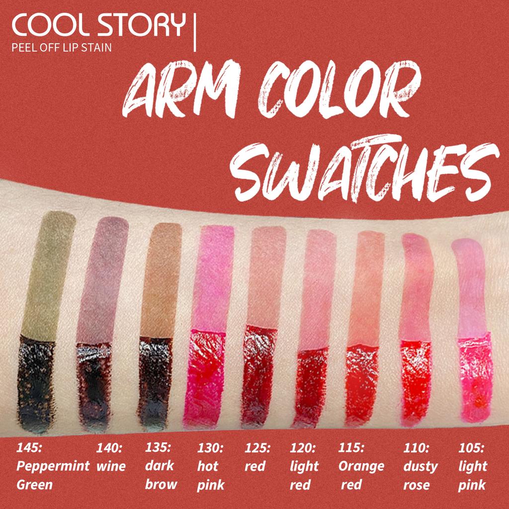 Peel Off Rose Pink Lip Gloss Matte Outline Contour Tattoo Lip Stain Waterproof Transfer Resistant Tear Off Natural Lip Tint