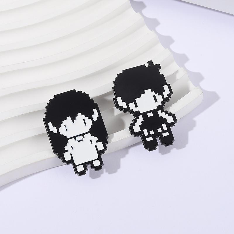 RPG Игра Omori Пиксельная Фигурка Эмалевый Значок Аниме Косплей Omori Aubrey Kel Hero Sunny Металлические Броши Значок на Лацкан Забавные Украшения Подарки