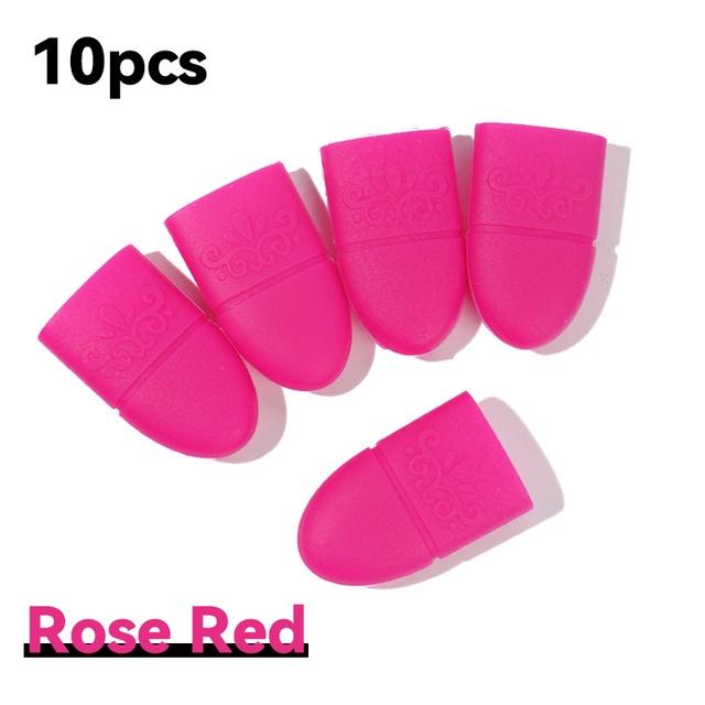 Зажим для лака для ногтей Soak Off Силиконовый колпачок УФ-гель для снятия лака Обертывания Обезжиривающее средство для кончиков пальцев Лак Маникюрный инструмент