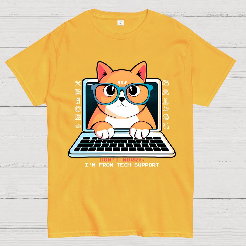 Tech Support Unisex 100% Cotton Summer Casual Cool Loose T-Shirt