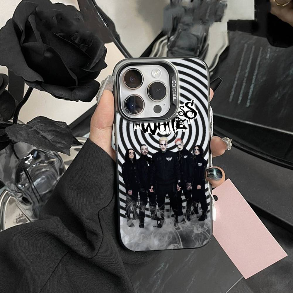 Чехол для телефона D-Motionless In W-White для iPhone 16 17 15 14 12 13 Pro Max Черный цвет Ударопрочный чехол