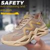 Обувь для страхования труда, мужская, противоударная и противопрокольная, со стальным носком, дышащая, защитная обувь для мастерских