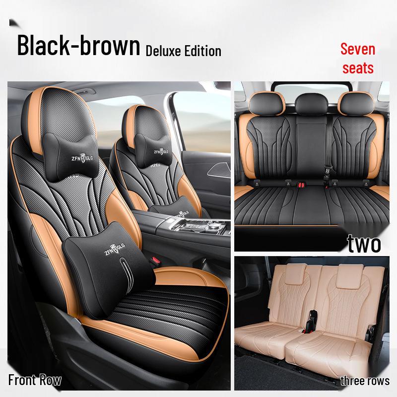 ZFL Perforated Leather Custom Car Seat Covers for Chery Tiggo 9 - Full Coverage