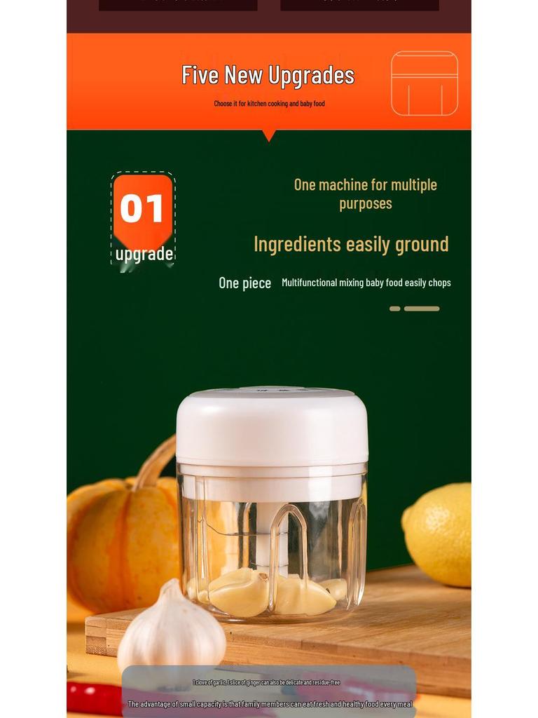 Электрическая чеснокодавилка и мясорубка: Мини-измельчитель, мясорубка и овощечистка для дома и детского питания