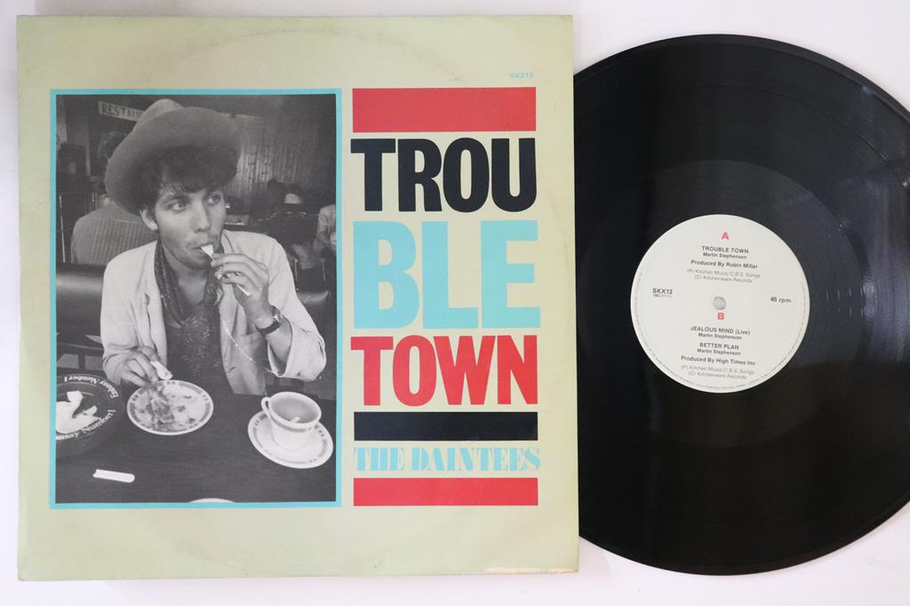 12inch Record DAINTEES - Trouble Town / Jealous Mind (Live) SKX13 KITCHENWARE UK Rock Used