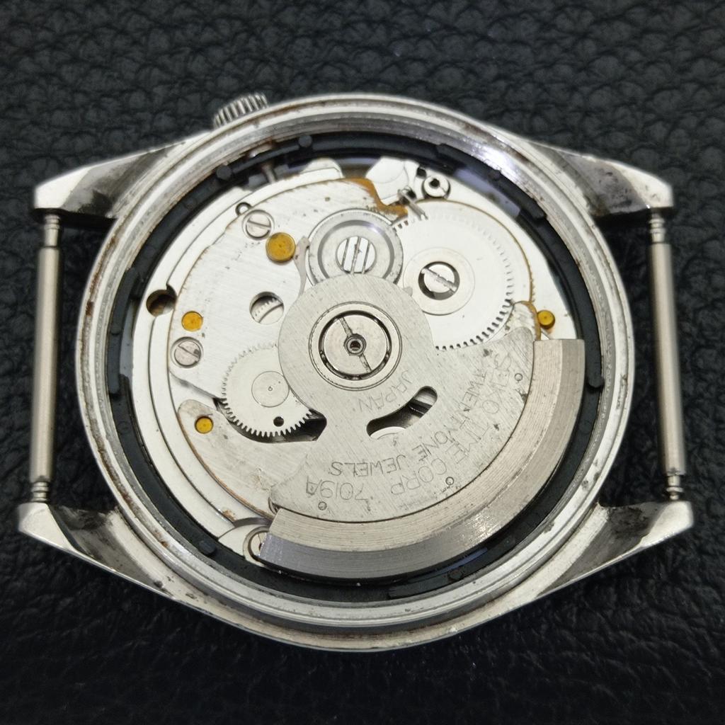 Б/У винтажные мужские часы SEIKO 5 AUTOMATIC 7019A из Японии с зеленым циферблатом a433425-2 R116-a433425