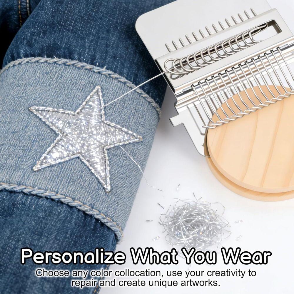 12/14 Крючковый Мини Ткацкий Станок Металлический Инструмент Штопальная Машина Маленькая Ткацкая Машина Бытовая