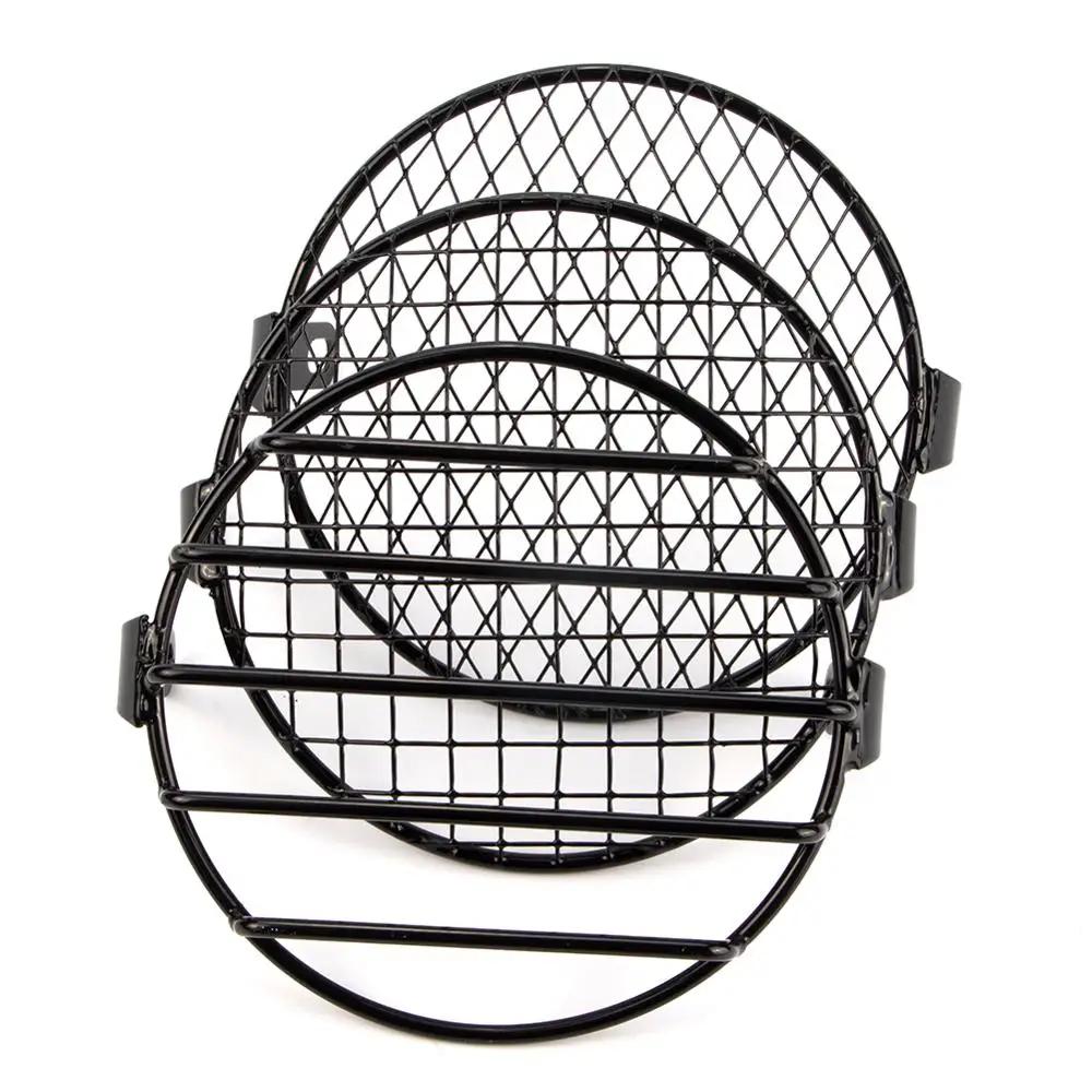 6,5-дюймовый мотоцикл универсальный винтажный протектор фары ретро гриль свет крышка лампы Chopper Cafe Racer Honda Bobber Yamaha