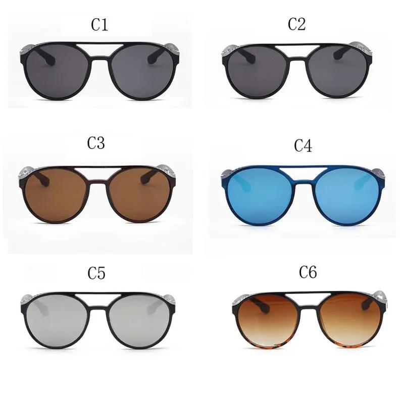 Классические готические солнцезащитные очки в стиле стимпанк для мужчин и женщин, дизайнерский бренд, ретро, круглые, с цветными линзами, винтажные солнцезащитные очки, UV400