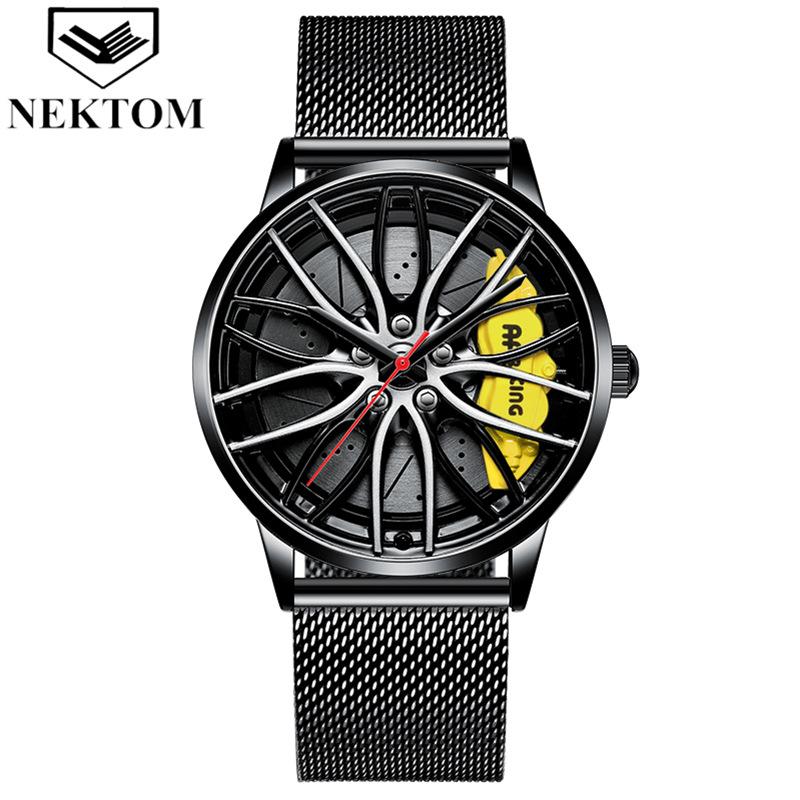 SVJ Wheel Watch Кованые полые часы Мужские AMG 488 Гидравлические мужские часы Кварцевые часы