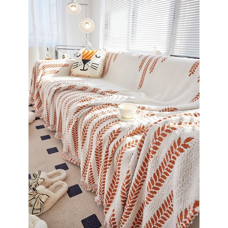 Высококачественный полубархатный чехол для диванной подушки цвета чая с молоком, полный комплект, многофункциональное одеяло с защитой от кошачьих царапин