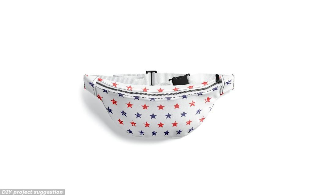 Outdoor Dekostoffe Oxford - Motiv Marineblaue Und Rote Sterne I Dr090