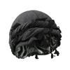 Tassel Durag Satin Lined Skull Cap, Soft Cotton Pirate Head Wrap, Adjustable Fringe Tassel Bandana, Hip Hop Hair Protection Bonnet for Men Women