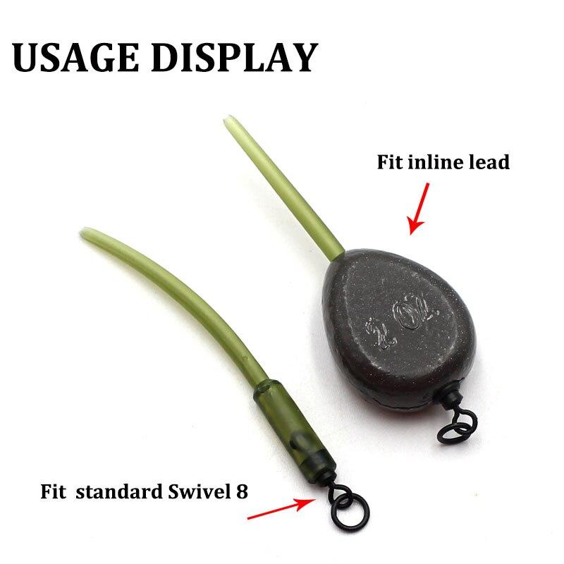 10 шт., фидер, рыболовные снасти, мягкие линейные рыболовные снасти со вставкой, рукава с защитой от запутывания, грубые рыболовные снасти для карпа