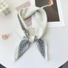 New retro cashew nut small square scarf printed silk scarf women's versatile temperament travel photo scarf shawl with waist