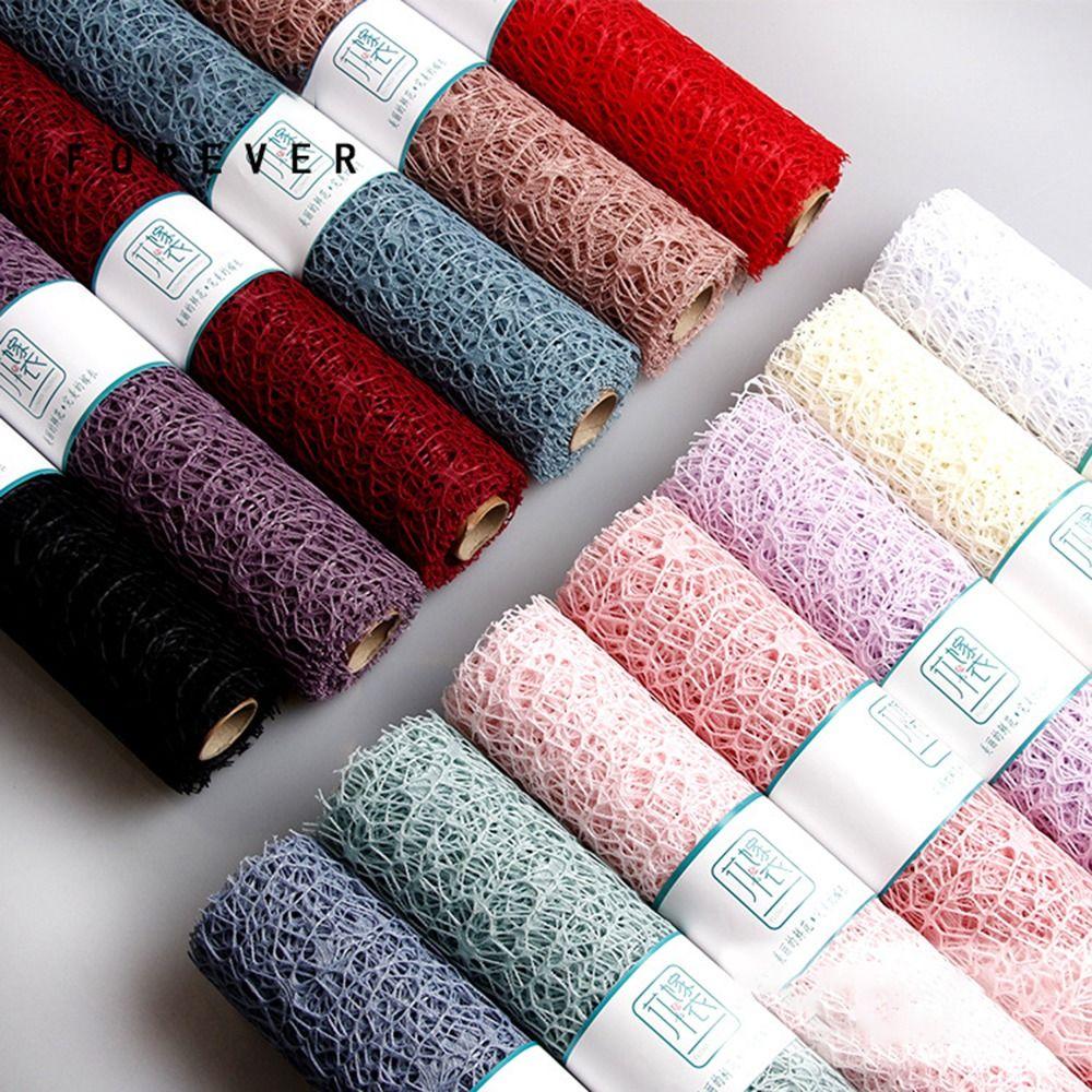 Bouquet Wrapping Flower Wrapping Gauze 50cm 5yards Floral Wrapping Paper Jacquard Net Mother's Day