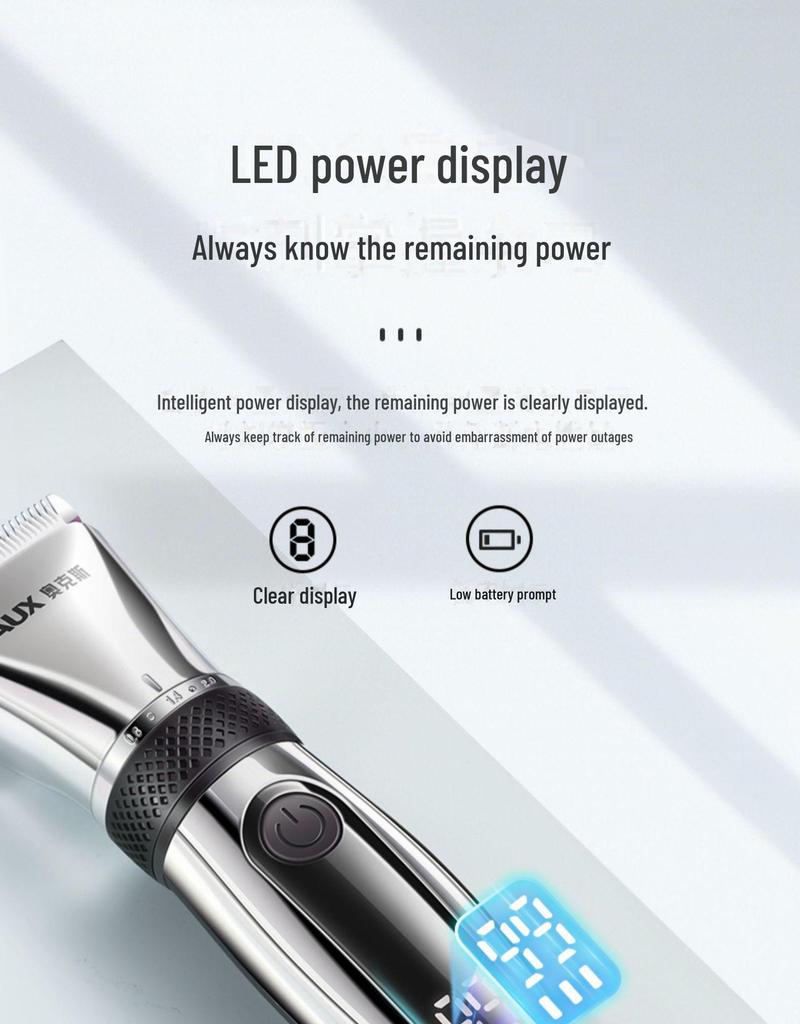 Аккумуляторная электрическая машинка для стрижки волос Oaks: Бритва для самостоятельного бритья в домашних условиях