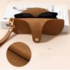 Hanging Neck PU Leather Glasses Bag Printing Sunglasses Eyeglass Bag Glasses Storage Bag  Outdoor