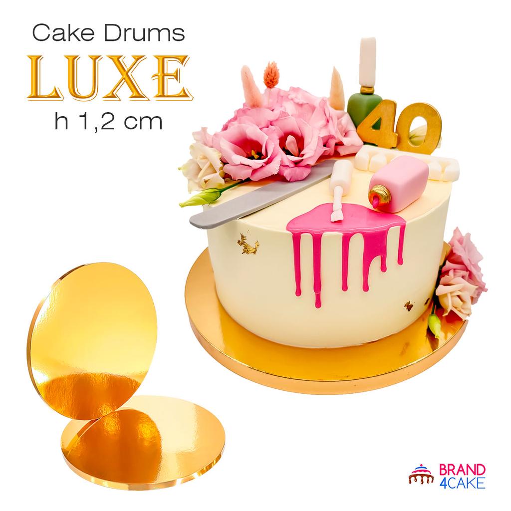 Cake Board Base White 34 1.2 Set 10 pcs Cake Drum Round Luxe Brand4Cake
