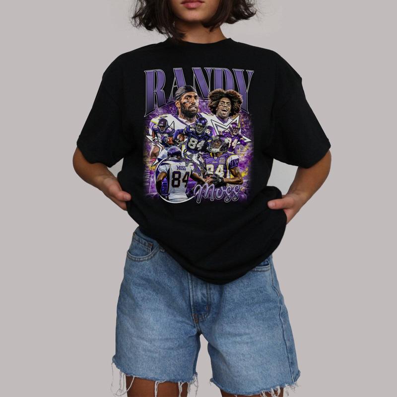 Randy Moss Vintage Bootleg T Shirt 90S Retro
