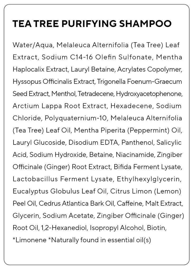 Organic Oily Scalp Shampoo 400ml Tea Tree Oil Control Oily Scalp Refreshing Naturally Derived Cleansing Teatree Purifying Shampoo Korean Cosmetics