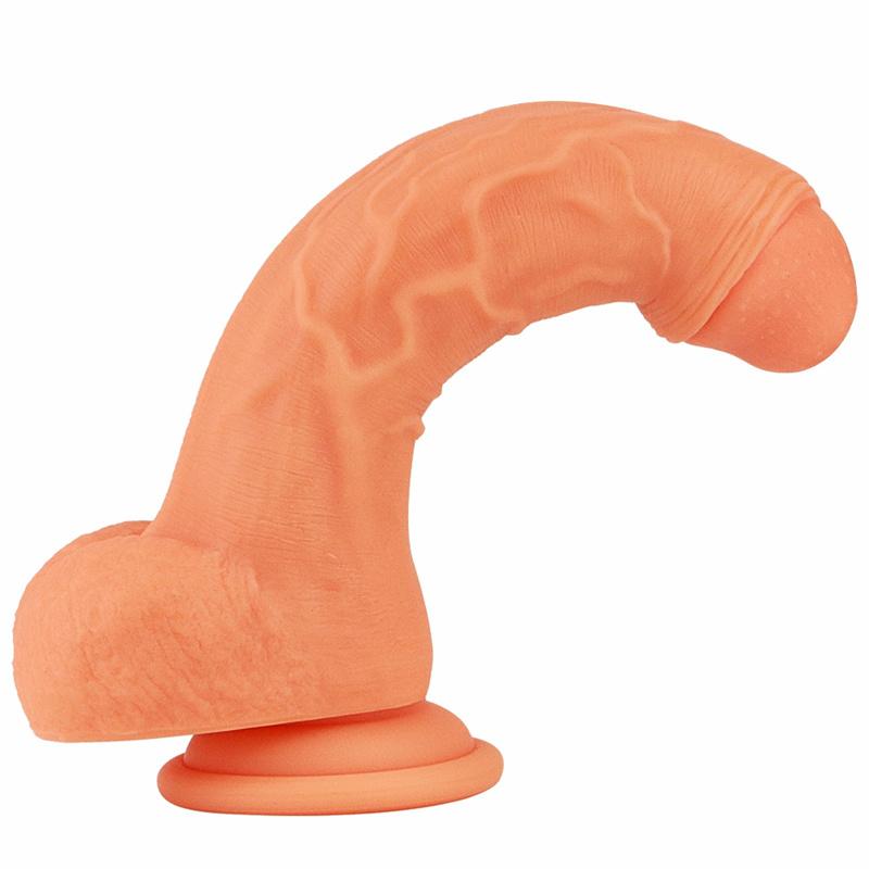 Женский силиконовый дилдо Двухслойный Мягкий Мастурбатор Препуциальный Сосальщик Дилдо