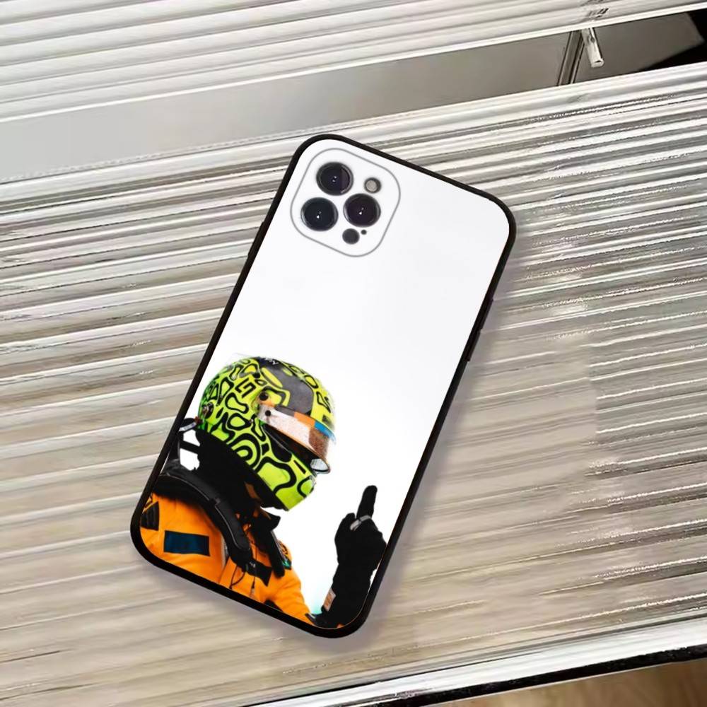 Чехол для телефона с изображением гонщика Ландо Норриса Для iPhone 17,16,15,14,13,12,11 Plus,Pro Max,XS,Мягкий силиконовый черный чехол