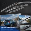 Weather Resistant Wiper Blades 3Pcs/Set Car Kit for Ford Focus 2005-2011, 26/17/14-inch Front Durable Windshield Wipers Rear Kit, Auto Replacement