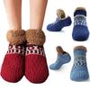 Indoor Winter Slippers Socks Warm Men Women Socks Home Bedroom Sleeping Socks Plus Fleece Carpet Sock Non-slip Knitted Yoga Sock
