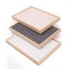 1PCS Simple Wooden Multi-colour Ring Tray Earring Jewellery Storage Display Tray Ring and Earring Display Tray