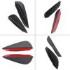4Pcs Universal ABS Carbon Fiber Car Front Bumper Fins Lip Spoiler Canards Trim Kit