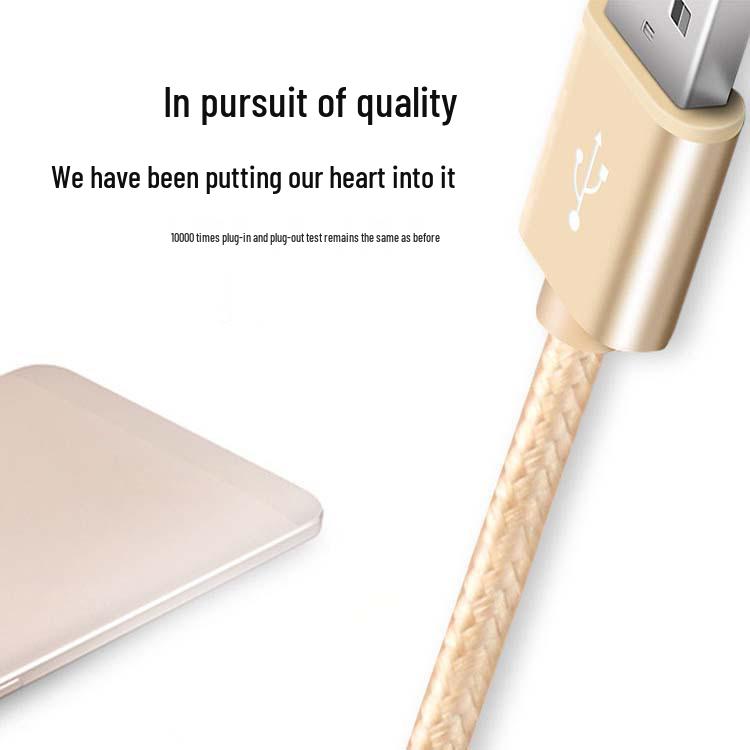 Nylon Braided Fast Charging 2A Android Data Cable - 1m/2m Available