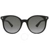 Grey Gradient Round Ladies Sunglasses Gg0091s 001 52
