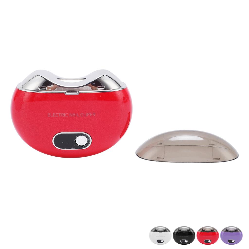 Автоматическая электрическая машинка для стрижки ногтей с 3 скоростями, низкий уровень шума, хранение обрезков ногтей, безопасный электрический триммер для ногтей для