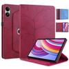 Новый чехол-планшет Redmi SE 2025 для XIAOMI Redmi Pad SE 11 дюймов 2025, обложка из ПУ-кожи с 3D-тиснением в виде дерева, поворотный на 360° держатель, Funda