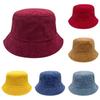 Винтажная шляпа-ведро зимняя для пар однотонная утепленная дышащая шляпа солнцезащитная