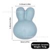 Little Rabbit Ceramic Pull Handle for Wardrobes/Cabinets/Drawers 5 Colors Single-hole Cabinet Door Drawer Furniture Handle