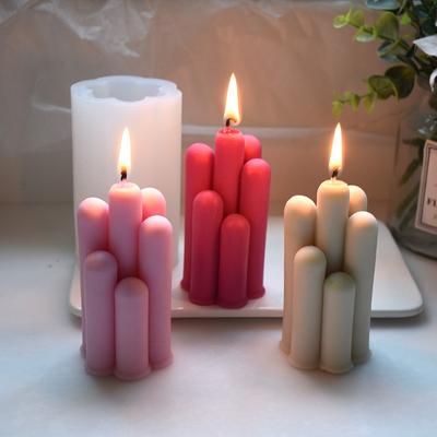 7 неправильных цилиндрических силиконовых форм «сделай сам», формы ароматических свечей, изготовление украшений мебели, силиконовые формы