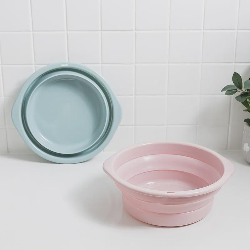 Портативная складная пластиковая раковина для стирки и путешествий