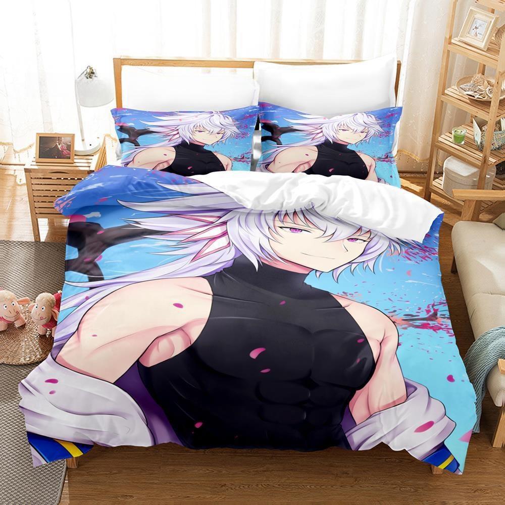 3D Принт Аниме Простыня Fate Grand Order Постельный Набор Односпальный Полутораспальный Двуспальный Кинг-сайз Набор для Кровати Взрослый Детский Спальня Комплекты Пододеяльников