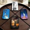 Америка США Флаг Статуя Свободы Чехол для телефона Для iPhone 17,16,15,14,13,12,11 Plus,Pro Max,XS,Мягкий силиконовый Черный чехол