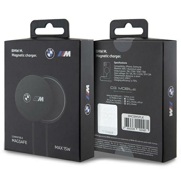 Беспроводное зарядное устройство BMW M MagSafe 15 Вт Черное Быстрая зарядка