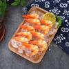 Large PVC Shrimp Keychain and Children's Role-Playing Toy Set: Red, Green, and Shrimp Meat Models