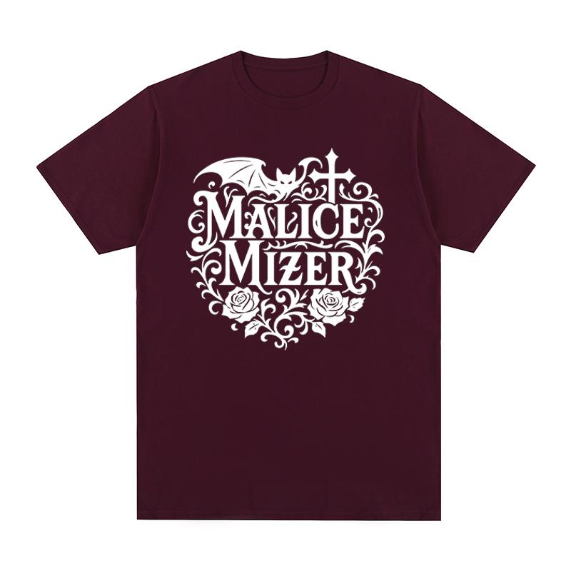 Malice Mizer группа Винтажная футболка Музыка Рок Удобная Повседневная Ретро YK Хлопок Унисекс Футболка Новая Футболка Футболка Женские Топы