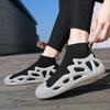 Мужские носки, кроссовки, кроссовки для бега на открытом воздухе, спортивные дышащие эластичные сетчатые летние легкие кроссовки для отдыха, большие размеры