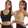 Women Seamless Wireless Comfortable Yoga Fitness Sports Bra Crop Tops