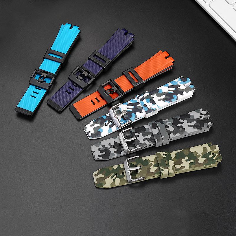 Для PROTREK CASIO PRW-6000/6100/3000 /3100 PRG-300 Силиконовый ремешок для часов Водонепроницаемый Мужской браслет для альпинизма 24 мм