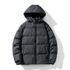 Winter Warm Hooded Jackets for Men Casual Windproof Coat Padded Thicken Parka Jacket Men's Quilted Full Zip Windbreaker Insulated Jackets with Hood